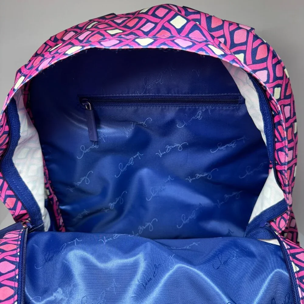 Vera Bradley Katalina Pink Diamond Grande Backpack - Picture 10 of 16